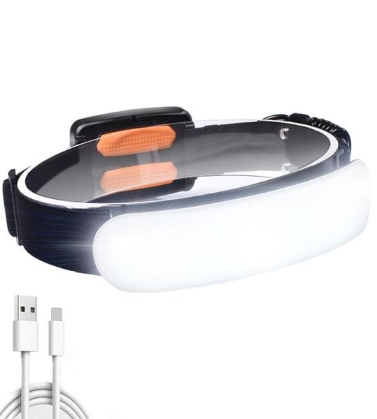Lampe à tête LED à lumière de l'inondation USB rechargeable 18650 Batterie à haute puissance Lampe de poche extérieure imperméable Travail portable Fishlight 9748537