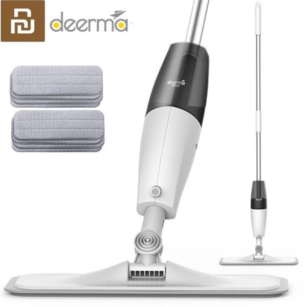 Piezas de amortiguadores de piso Original Deerma Water Spray Mop 360 Rotating Handheld Limpieza del hogar fregona plana Sweeper Mopping Dust Cleaner 220901