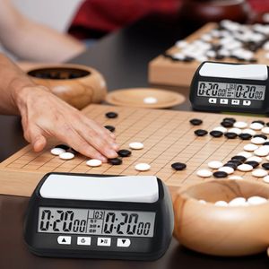 Horloges de sol Minuteries numériques de compétitions d'échecs Chronomètre de jeu d'échecs multifonctionnel avec mémoire et fonction de pas Utilisation d'arbitre alimentée par batterie 231123