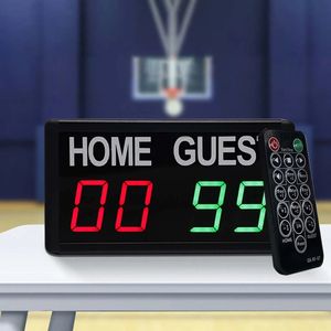 Floor Clocks Mini Electronic Digital Scoreboard LED Tabletop Score Keeper Lights Foosball for Coaches Games Table Tabletop Timer Pong 231123