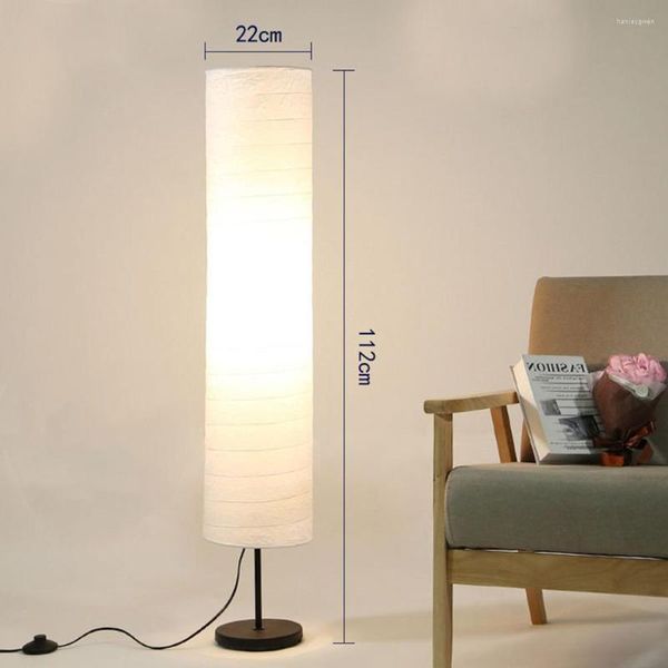 Lampadaires 1pc papier design lampe abat-jour décor style européen couverture 100x22x22cm simple pour El salon chambre