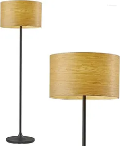 Vloerlampen Adesso 6237-12 Oslo Lamp Matzwarte Veer