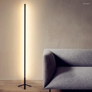 Vloerlampen Amerikaanse stijl industriële LED -lamp dimable kleurrijke RGB afstandsbediening lichte woonkamer slaapkamer naast foyer studie