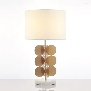 Vloerlampen Slaapkamer Bedide Moderne woonkamer Bureau Marmeren Minimalistisch EL Model Apartement Gouden Decoratietafel Lamp