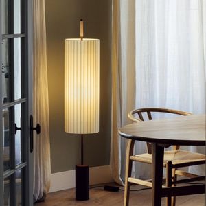 Vloerlampen kroonluchters stijl minimalistische tatami stof led lamp Noordse studie woonkamer thuis decor staande lichte slaapkamer bedbed