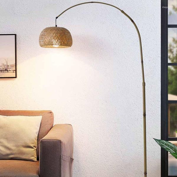 Lámparas de pie Lámpara de pie elegante contemporánea Cubierta del interruptor Diseñador minimalista Iluminación cálida Lampadaire de Salon Decoración del hogar