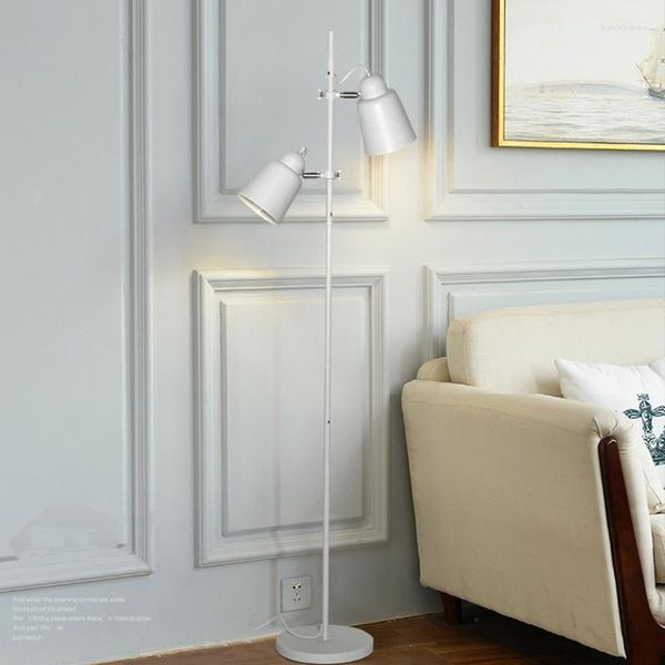 Lampadaires Lampe Contemporaine 2 Lumières Interrupteur Séparément Stand Lumière Canapé Salon Décoration Réglable Levage Éclairage Intérieur