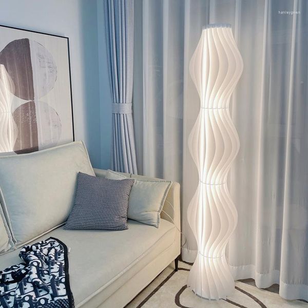 Lampadaires créatifs paille jupe éclairage intérieur salon canapé côté atmosphère lampe verticale nordique LED Lustre décor