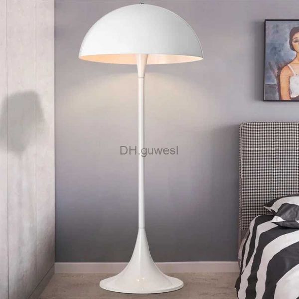 Lámparas de pie Moda danesa Personalidad moderna Lámpara de pie de seta creativa LED Sala de estar Estudio Dormitorio Nuevo Blanco Iluminación decorativa para el hogar YQ240130