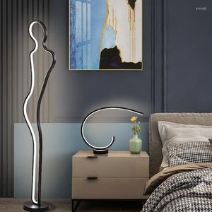 Vloerlampen Dimmer Smart Nordic Led Lamp Voor Woonkamer Licht Slaapkamer Nachtkastje Staande Home Decor Indoor Verlichting Armatuur