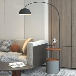Lampadaires Lampe De Pêche Sans Fil De Charge Salon Nordic Light De Luxe Chambre Rack Intégré Canapé Vertical LampFloor
