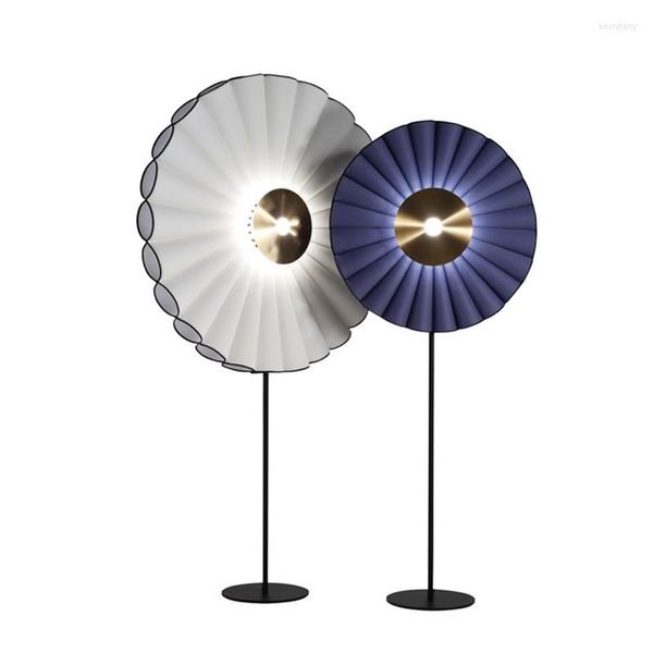 Lámparas de pie Lámpara LED de flores Última luz Lotus 5W Pantalla de tela Iluminación de lujo