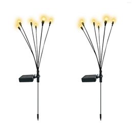 Vloerlampen tuin zonnelamp waterdichte led swing gazon 6/8 smd lamp firefly mini voor binnenplaats decor landschap buiten