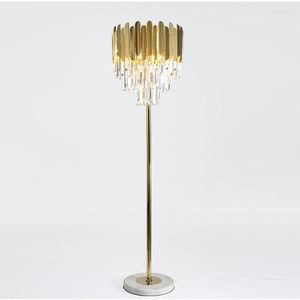 Vloerlampen glazen ballamp modern leeslicht statief statief metalen stand ventilator woonkamer