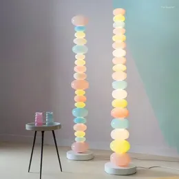 Lámparas de pie Glowbule Bead Light Candy Glass Dormitorio Sala de estar Color Decoración para niños Lámpara de decoración Kawaii