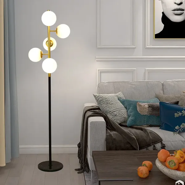 Lampadaires doré salon chambre chevet canapé arrière télécommande lampe de table verticale