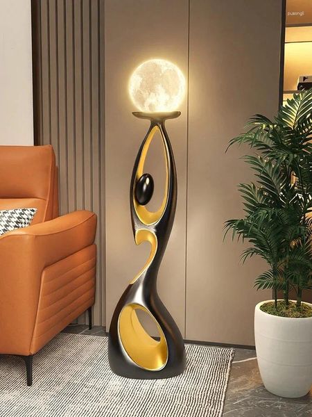 Lampadaire à la maison décoration art léger luxe créatif salon tv armoire de nuit de lueur de lueur résine lampe à LED