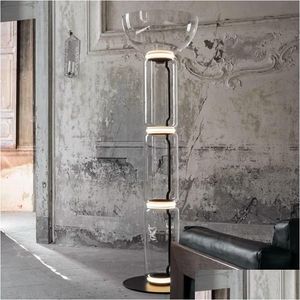 Lampadaires italien moderne luxe lampe à LED salon chambre imitation verre abat-jour coin bar villa décoration décor goutte livraison Dhtyd