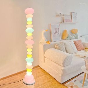 Lámparas De pie Kawaii Cute Lamp Stand Vibe Corner Sofa Bedside Pink Lampara De Pie Regulable Intensidad Living Room Decoration