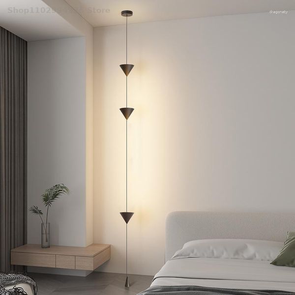 Lampadaires lampe salon canapé fond décoration murale atmosphère créative minimaliste chambre chevet petit lustre