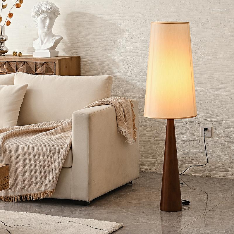 Floor Lamps Lamp Living Room Study B&B Log Wind Atmosphere Sense Japanese Style Bedroom Tea Bedside