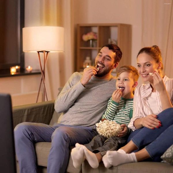 Lámpara De Lámparas De Pie: Madera Moderna Con Pantalla De Tambor Blanco Y Base E26, Perfecta Para Sala De Estar, Dormitorio, Estudio.