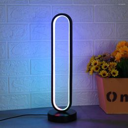 Lámparas de pie Lámpara LED Ahorro de energía RGB Aplicación Control Dormitorio Atmósfera Soporte USB Iluminación Decoración para el hogar Accesorio interior