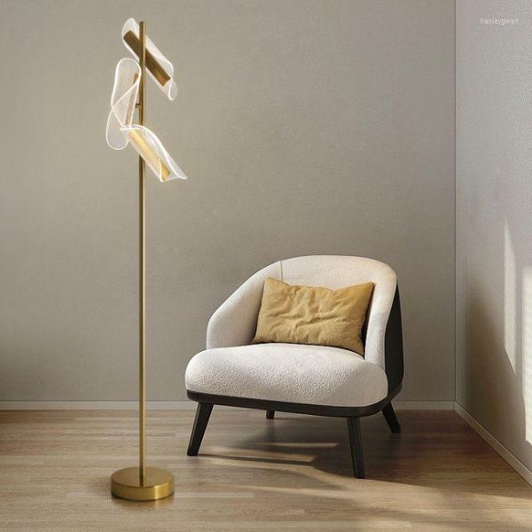 Lampadaires Led nordique moderne minimaliste acrylique abat-jour salon étude canapé coin chambre chevet