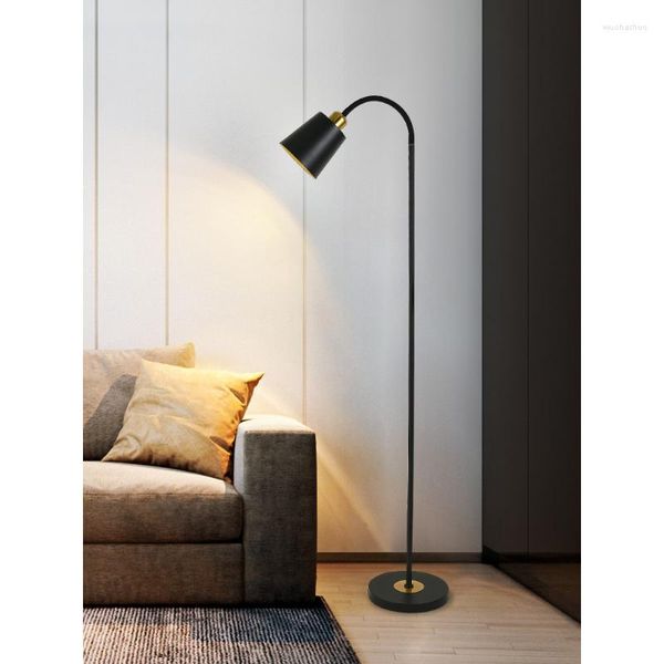 Lámparas de pie Lámpara de lectura LED Luz negra para sala de estar Dormitorio Iluminación Muebles Minimalista Decoración del hogar Luces Rotación Cálida