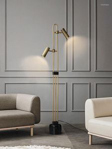 Lampadaires lumière luxe cuivre lampe salon côté armoire canapé coin Table basse chambre chevet étude