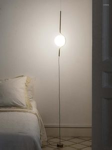 Vloerlampen licht luxe woonkamer studeren slaapkamer lamp Noordmatig metalen glas