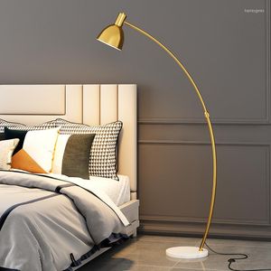 Vloerlampen woonkamer lamp marmeren bank side slaapkamer Nordic Simple Modern Study Bedside verstelbare hoek