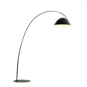 Vloerlampen Loft Lamp Staal Boog Licht Modern Design Glazen Bol