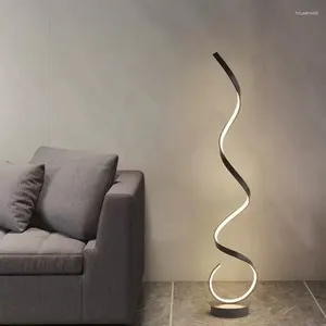 Lampes de sol Lampe de bande LED minimaliste pour chambre à coucher Chevet Salon Canapé Ambiance Table verticale Étude Lampes de lecture Luminaires