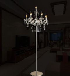Vloerlampen Moderne Kristallen Lamp Voor Woonkamer Restaurant Bruiloft Decor Klassieke Bureau E14 Kaars Stand Armaturen1117383