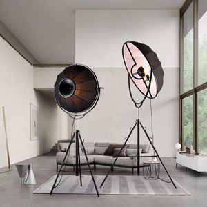 Lámparas de pie, lámpara moderna con adornos Fortuny, luces creativas ajustables en forma de satélite para sala de estar, dormitorio, decoración interior