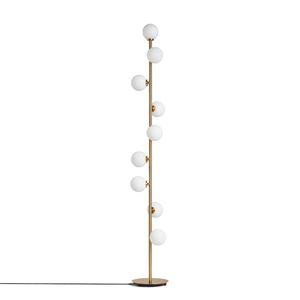 Vloerlampen moderne lamp creatief led licht druiven goud kleur 9 hoofd staande woonkamer slaapkamer g4 lamp 3w ac220v witvliegtuig