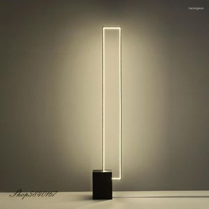 Lampadaires moderne lampe à Led fer carré debout pour chambre salon Art décor étude métal luminaires Table