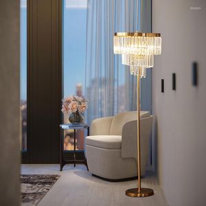 Vloerlampen modern licht luxe kristallen lamp woonkamer slaapkamer decoratieve staande omgevingsverlichting indoor verlichting armaturen