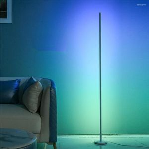 Lampadaires Moderne Salon Dimmable LED Lampe 160cm Stand Tuya Smart RGB Mood Light Chambre Nordic Home Decor Éclairage Intérieur