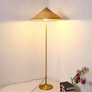 Vloerlampen moderne minimalistische stijl nieuwe woonkamer slaapkamer ledlichten bamboe lamp