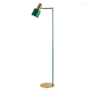 Lampadaires Moderne Nordique Simple Fer Vert Led E27 Lampe Pour Foyer Chambre Étude Lampe de Lecture 150cm 1801