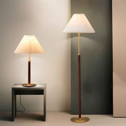 Vloerlampen moderne walnoot voor woonkamer studeren stand lamp