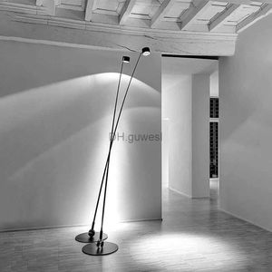 Lampadaires Créativité nordique minimaliste longue pôle lampadaire LED salon décor à la maison canapé coin chambre chevet debout pêche lumière YQ240130