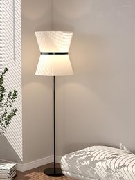 Lampadaires Design nordique moderne simple tissu art lampe décorative E27 LED éclairage intérieur salon chambre à côté du canapé El Salon