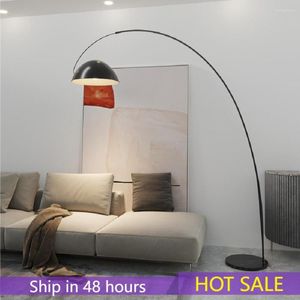 Lampadaires lampe de pêche nordique LED moderne lumière noire éclairage intérieur lampadaires pour salon décor à la maison canapé debout