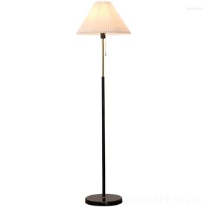 Lampadaires nordique pliant abat-jour lampe moderne minimaliste avec interrupteur salon décorer lumière chevet debout