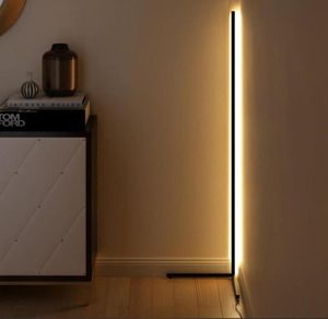 Lampadaire nordique lampe à LED moderne simple chaude blanche chaude et lumière de la tige pour le salon chambre intérieure atmosphère debout intérieur6459124