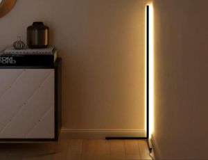 Lampadaire nordique lampe à LED moderne moderne chaude blanche de la tige d'angle blanche pour le salon chambre intérieure atmosphère debout intérieur1316408