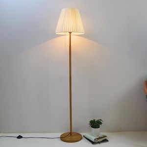 Vloerlampen Noordelijke led staande lamp eenvoudige moderne geplooide stof woonkamer decoratie studeerkamer slaapkamer bedkamer lees nachtvliegtuig lichtvloer